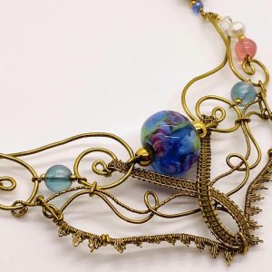 Crystal Blue Statement Necklace