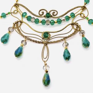 Turquoise Crystal Layered Necklace