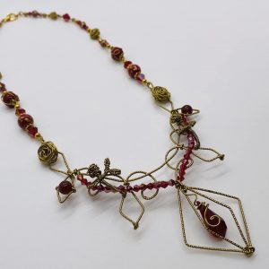 Festoon Rose Necklace