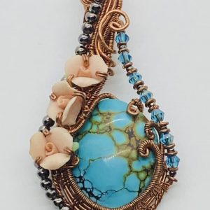 Snowflake Turquoise Pendant
