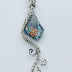Aquamarine Starfish Pendant