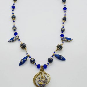 Cobalt Heart Necklace